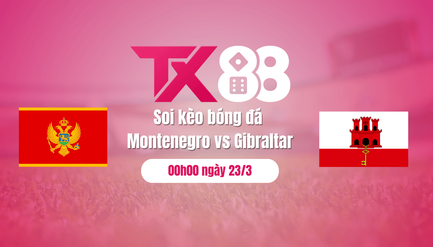 TX88 Soi kèo bóng đá Montenegro vs Gibraltar, 00h00 ngày 23/3: Khách cúi đầu ra về
